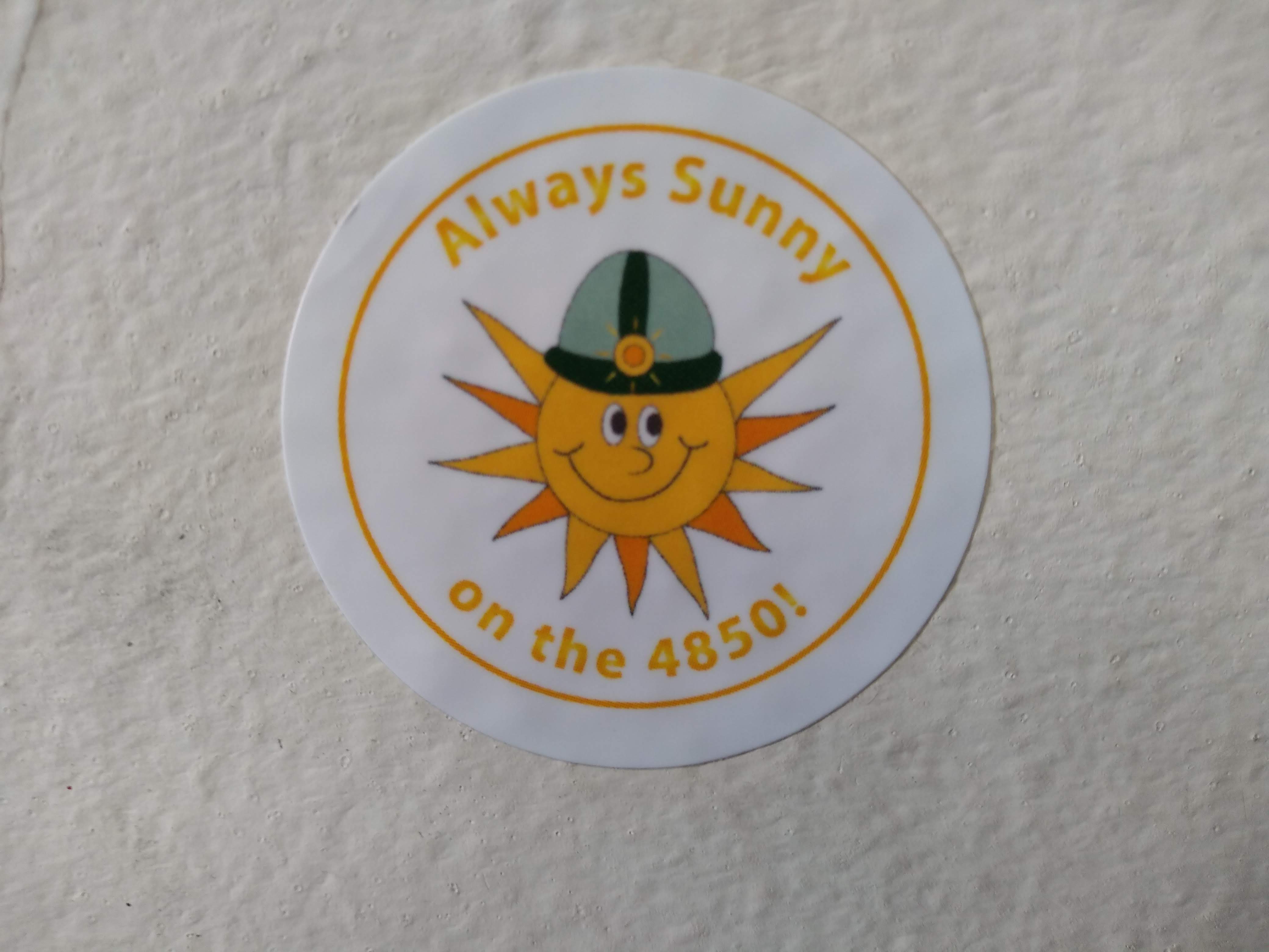 Sunny on the 4850 sticker
