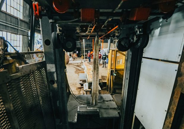 view from within the shaft