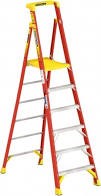 Three-sided Platform/Podium Ladder for work up to six feet