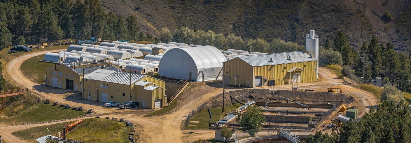 Present-day Waste Water Treatment Plant at Sanford Underground Research Facility. Photo by Matthew Kapust